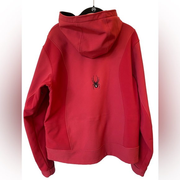 Women's Spyder Pink Red Hardshell Winter Jacket EUC - Picture 2 of 9